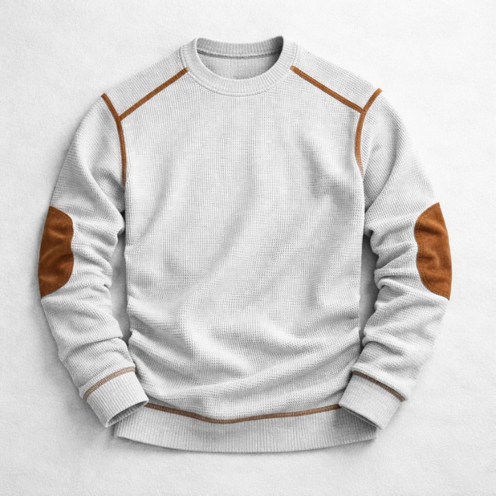 Textured pullover for men