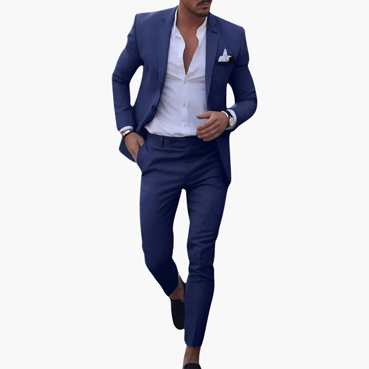 Slim fit todelt jakkesæt til mænd