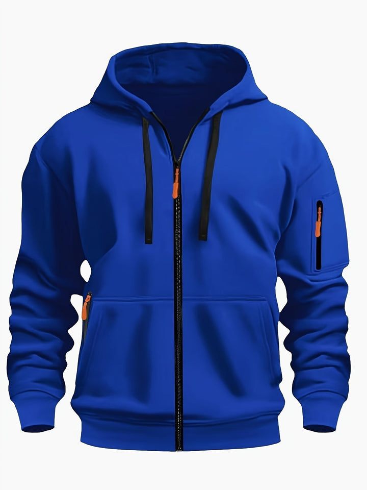 Men's zip-up hoodie