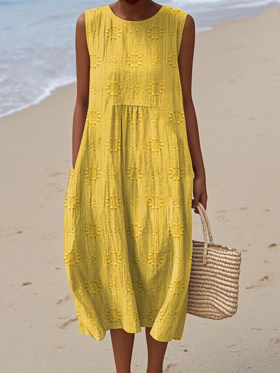 Sleeveless Dress with Pockets for Women