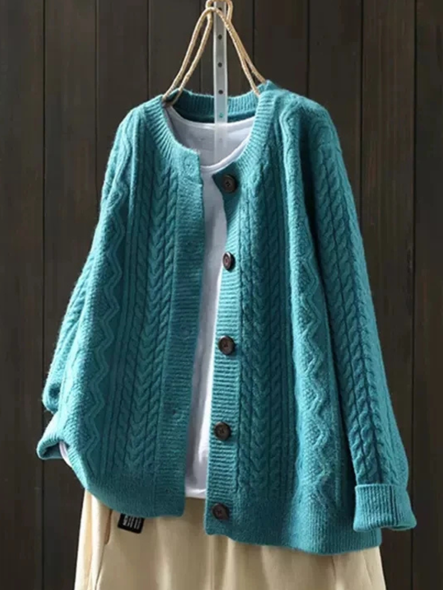 Cable-Knit Cardigan for Women