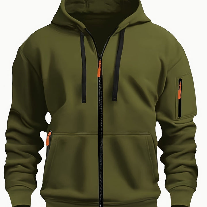 Men's zip-up hoodie