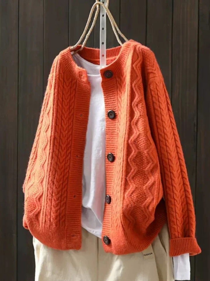Cable-Knit Cardigan for Women