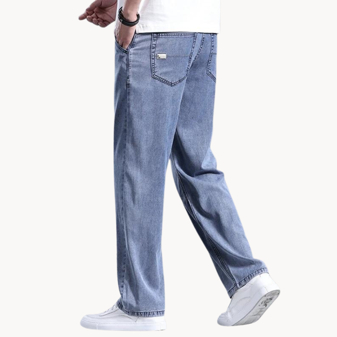 Herre denim jeans i klassisk pasform