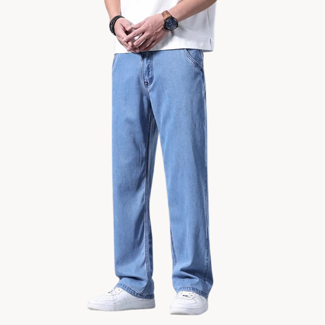 Herre denim jeans i klassisk pasform