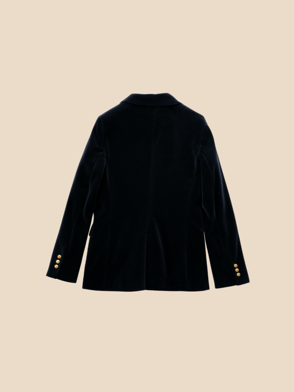Classic Women's Blazer with Gold Buttons