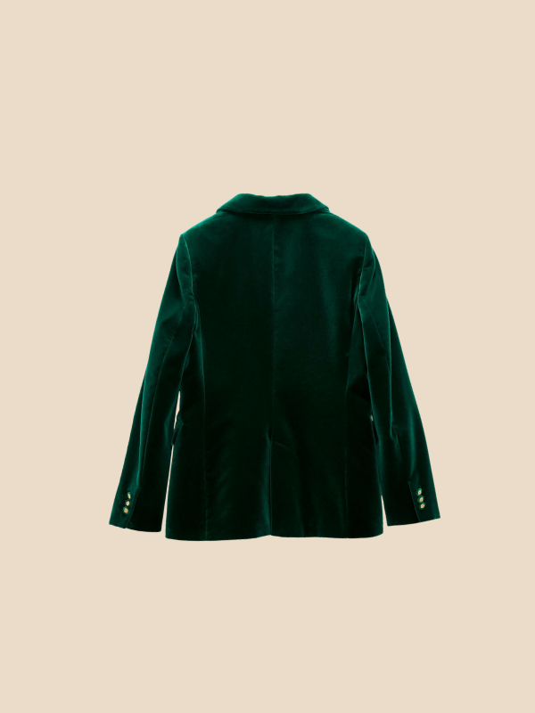 Classic Women's Blazer with Gold Buttons