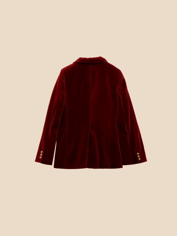 Classic Women's Blazer with Gold Buttons