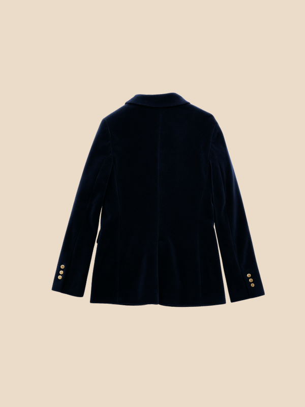 Classic Women's Blazer with Gold Buttons