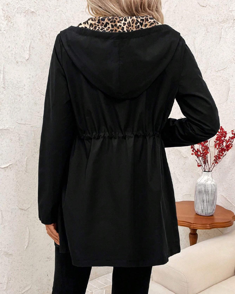 Women's Long Rain Jacket with Hood