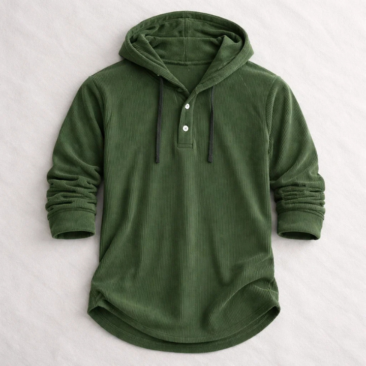 Men's velvet jacket with hood