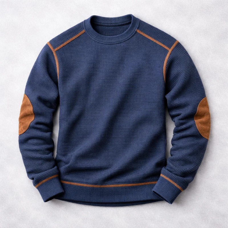 Textured pullover for men