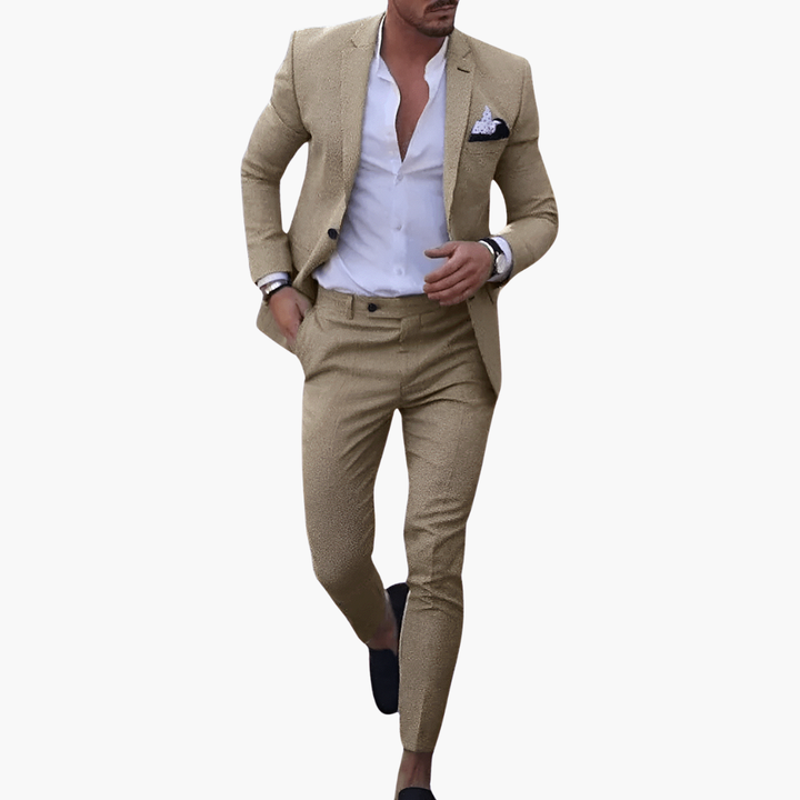 Slim fit todelt jakkesæt til mænd