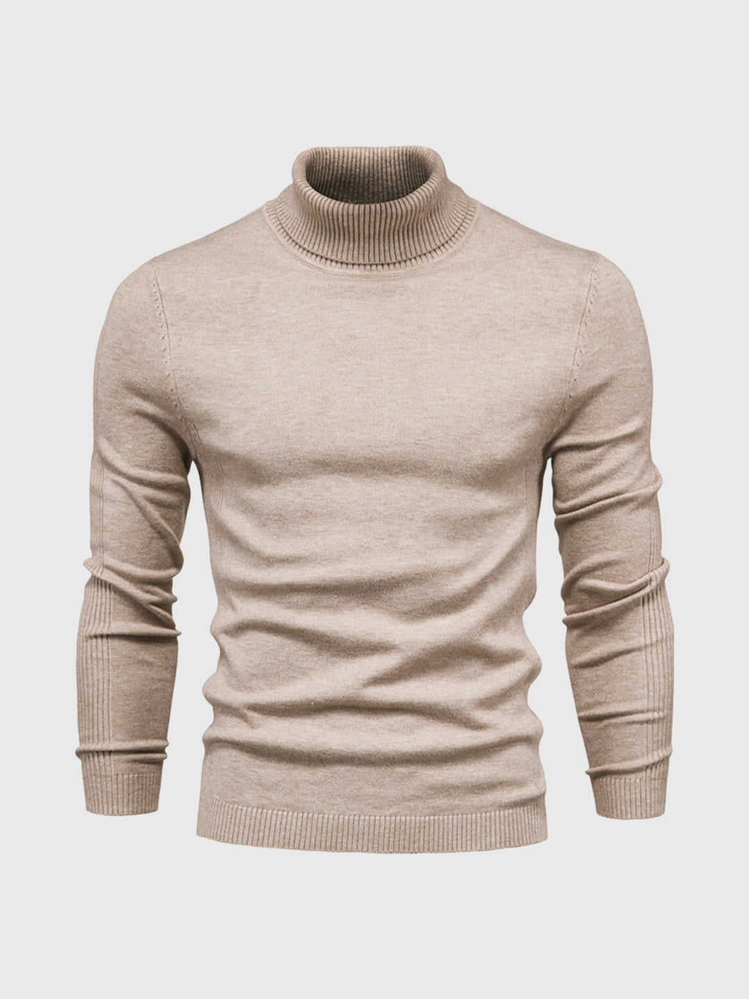 Slim Fit Rullekrave Trøje Herre