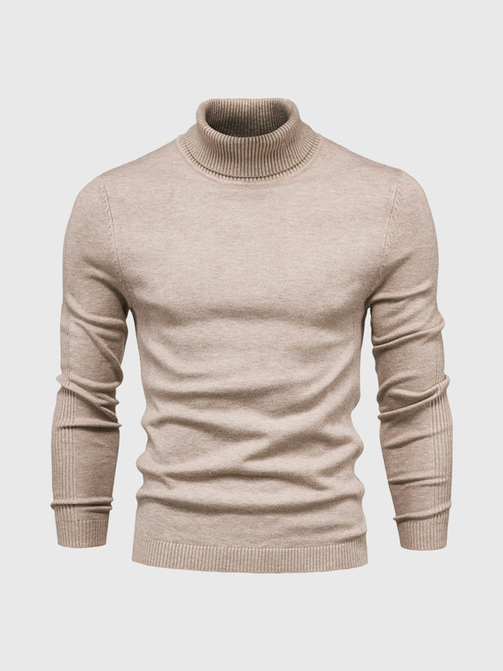 Slim Fit Rullekrave Trøje Herre