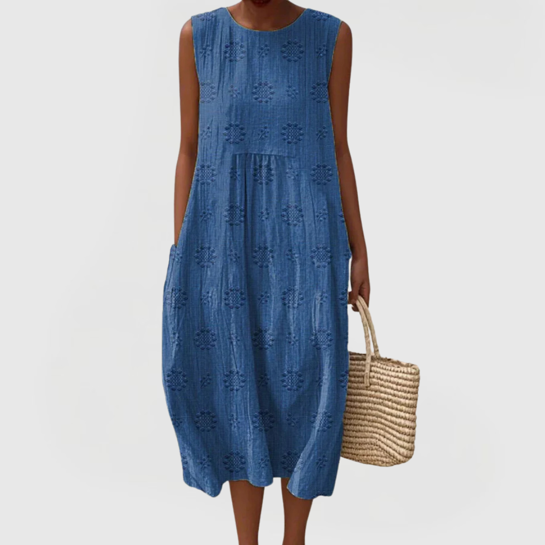 Elegant dress with pockets for women