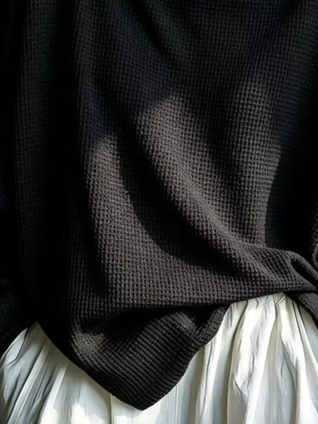 Textured Top with Mock Neck for Men