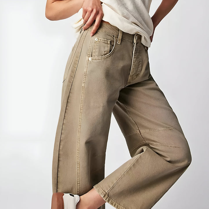 Vintage Dame Jeans Med Vide Ben