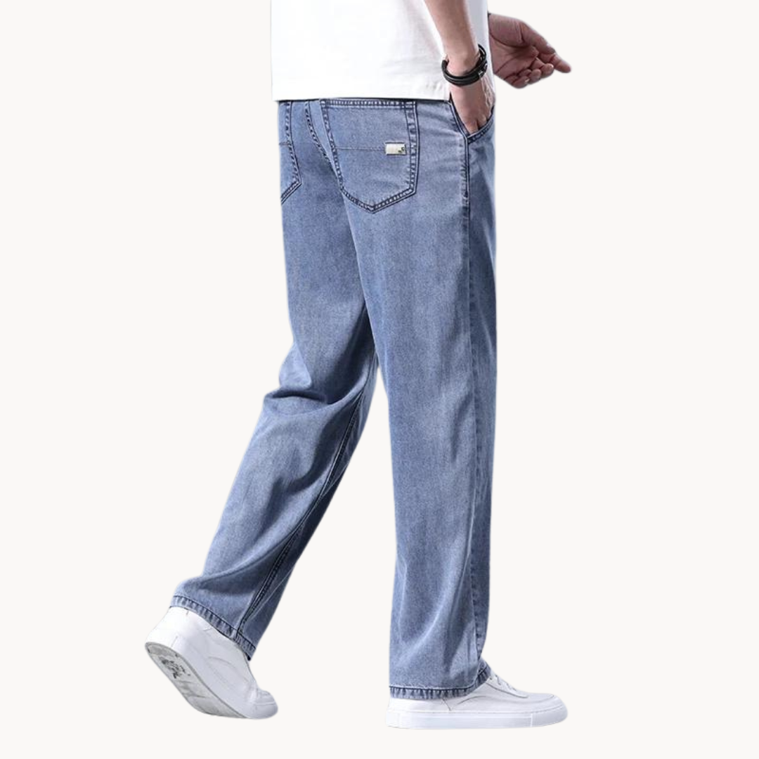 Herre denim jeans i klassisk pasform
