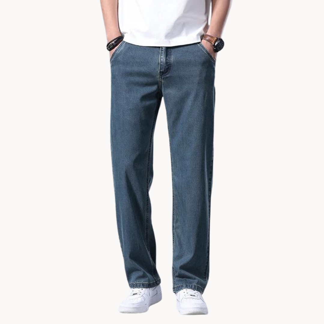 Herre denim jeans i klassisk pasform