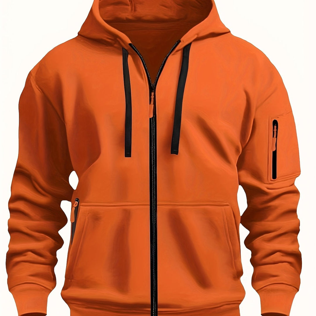 Men's zip-up hoodie