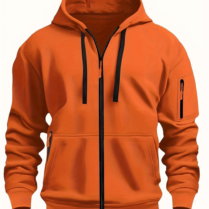 Men's zip-up hoodie