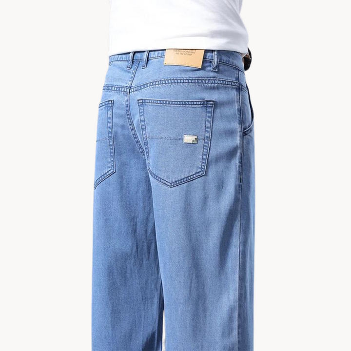 Herre denim jeans i klassisk pasform