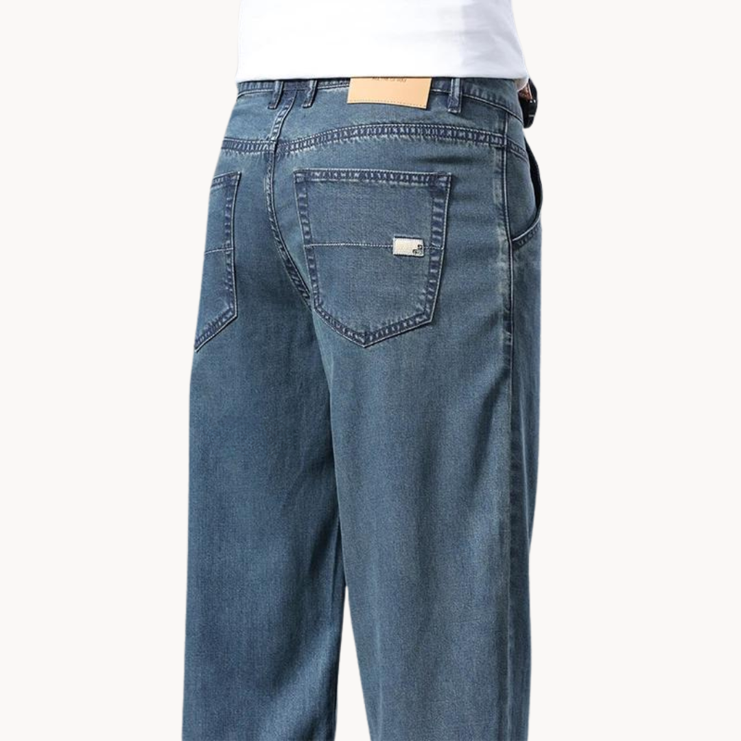 Herre denim jeans i klassisk pasform