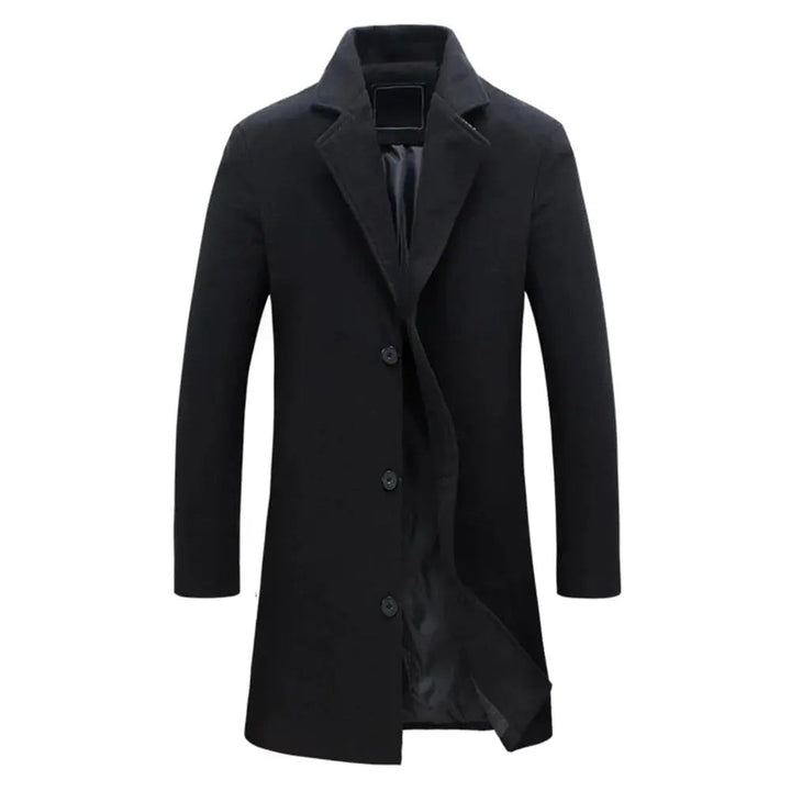 Men’s long coat with buttons