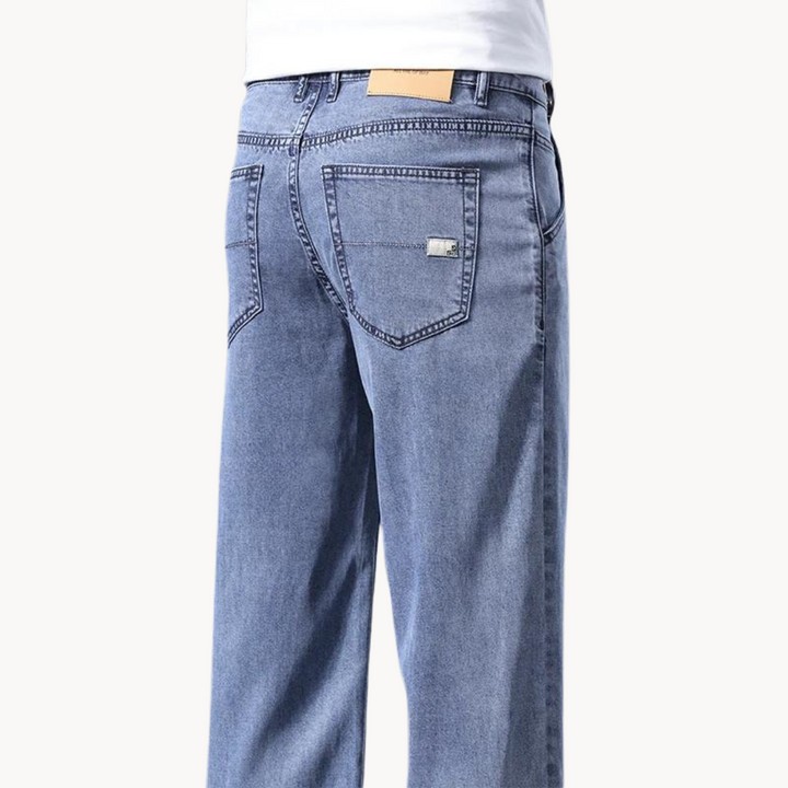 Herre denim jeans i klassisk pasform
