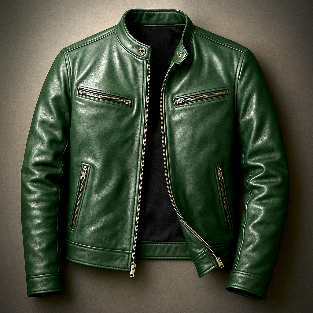 Vintage leather jacket for men