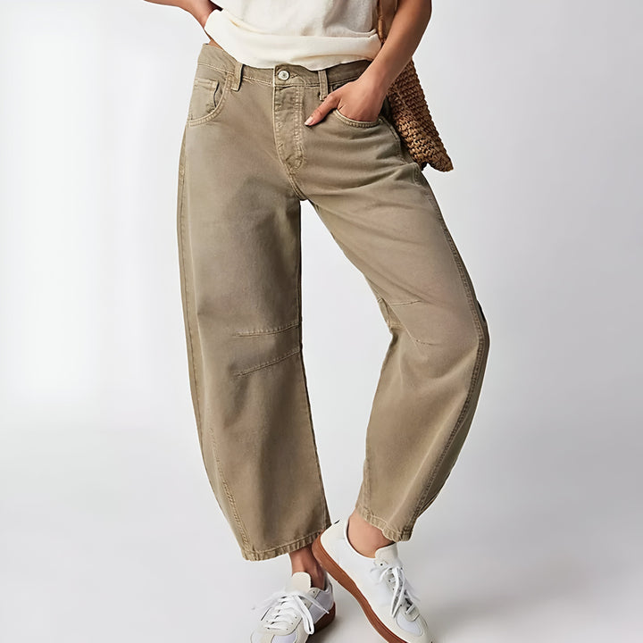 Vintage Dame Jeans Med Vide Ben