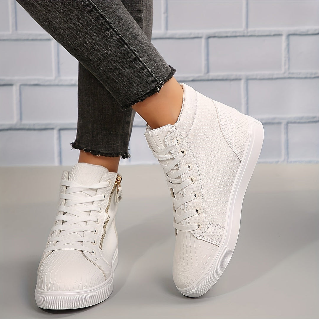 Høje Sneakers Med Lynlås