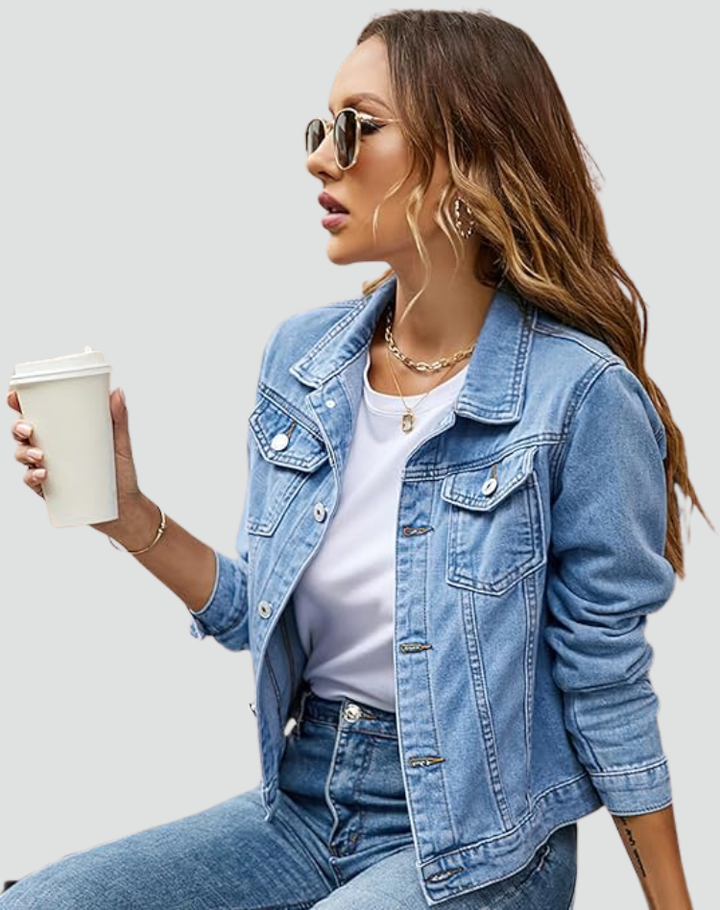 Classic denim jacket for women