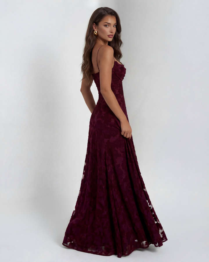 Maxi dress with lace for women for weddings