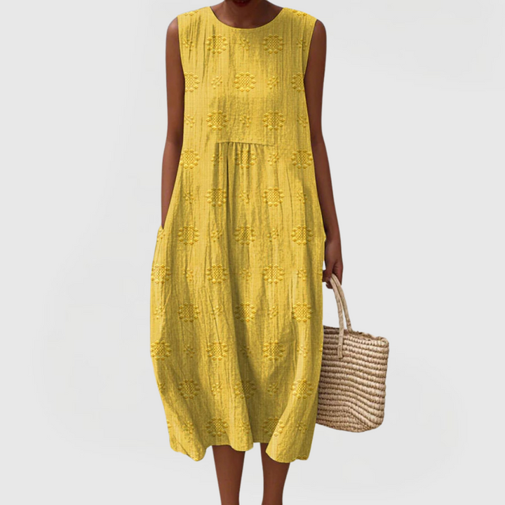 Elegant dress with pockets for women