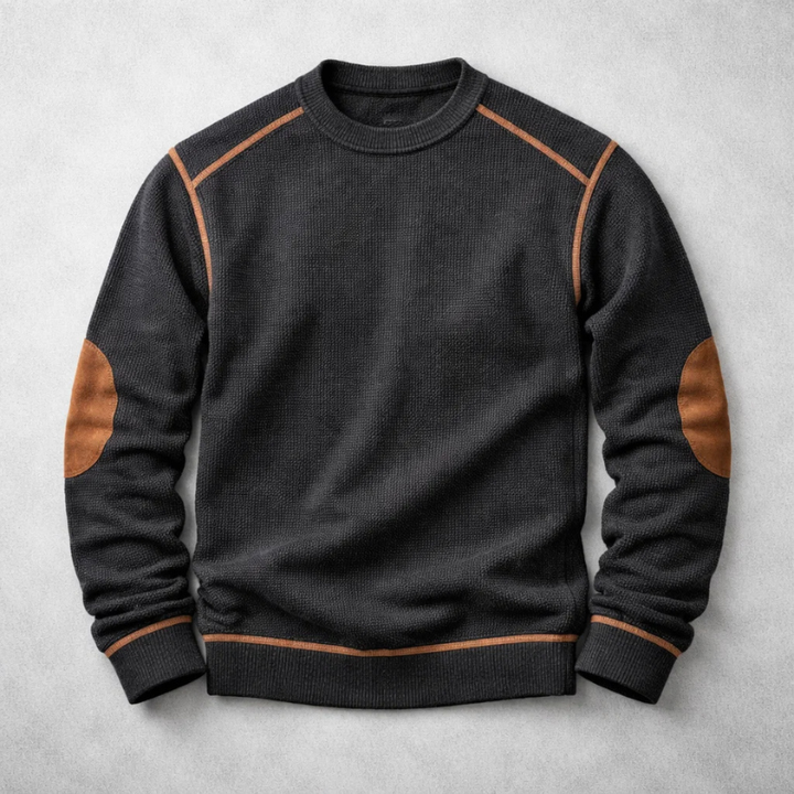 Textured pullover for men