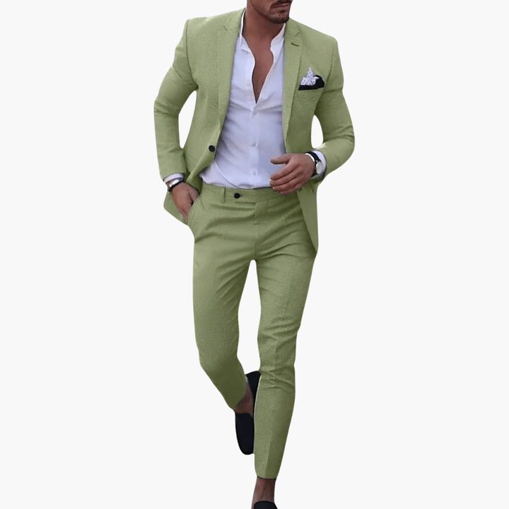 Slim fit todelt jakkesæt til mænd