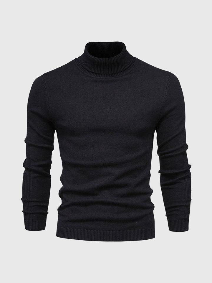 Slim Fit Rullekrave Trøje Herre