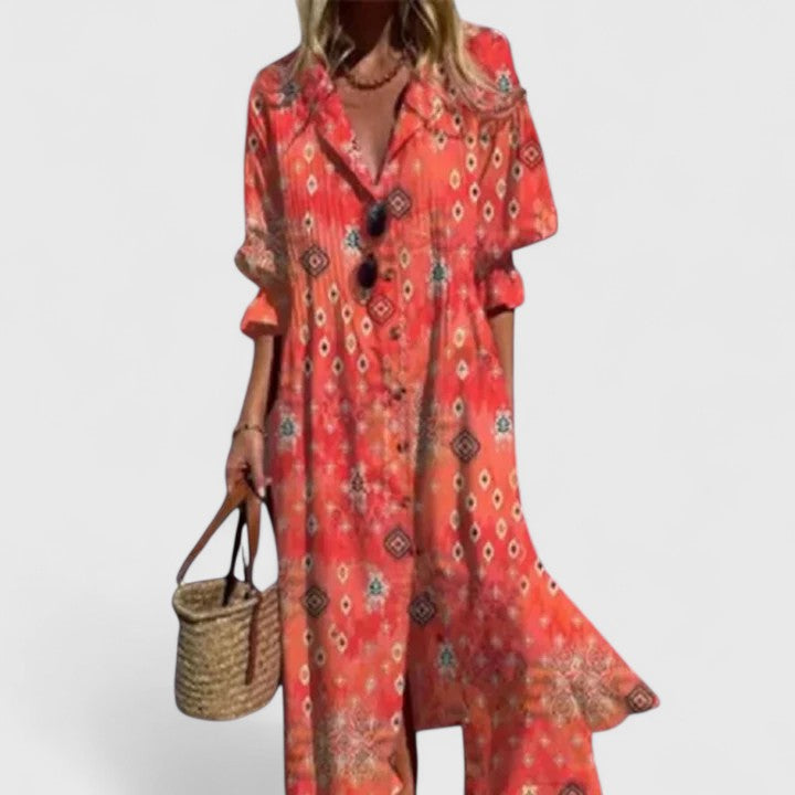 Elegant boho-kjole til damer