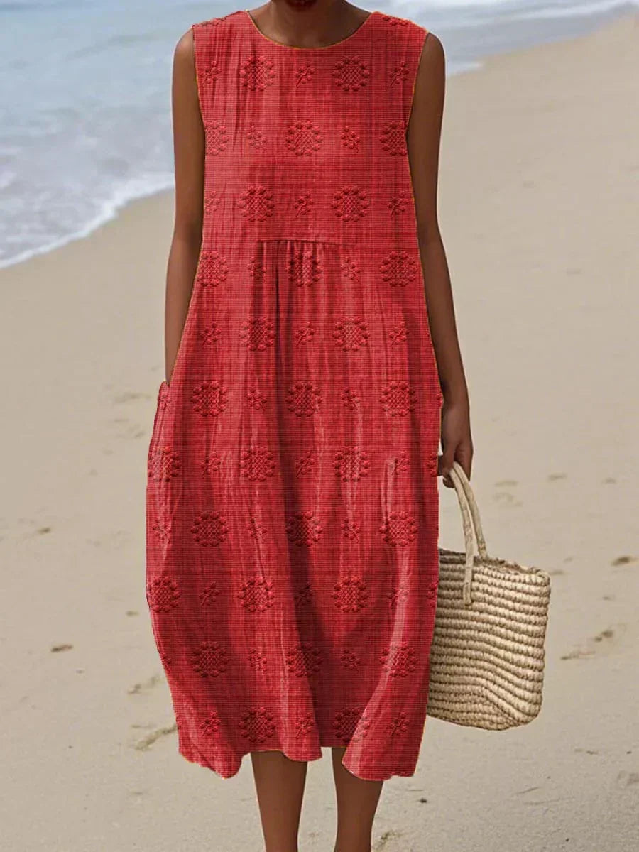 Sleeveless Dress with Pockets for Women