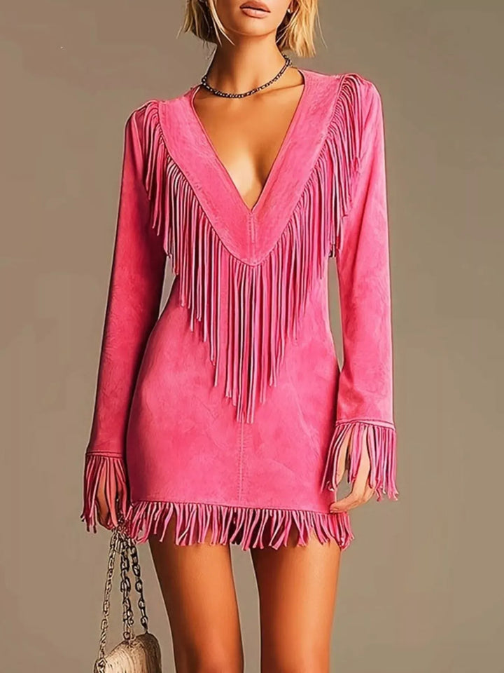 Women's Fringe Mini Dress