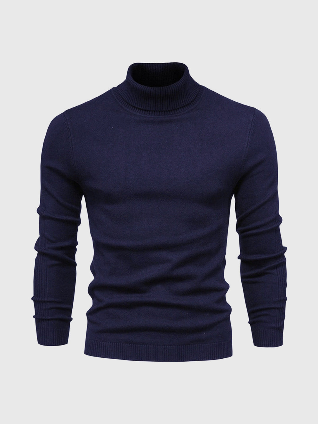 Slim Fit Rullekrave Trøje Herre