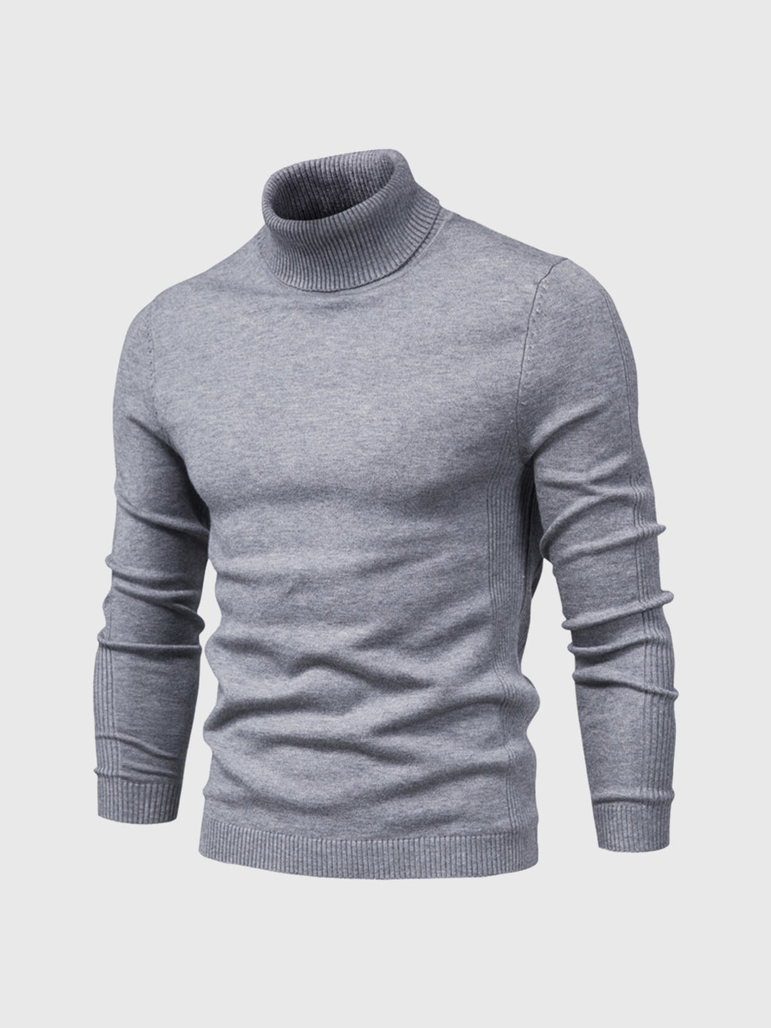 Slim Fit Rullekrave Trøje Herre