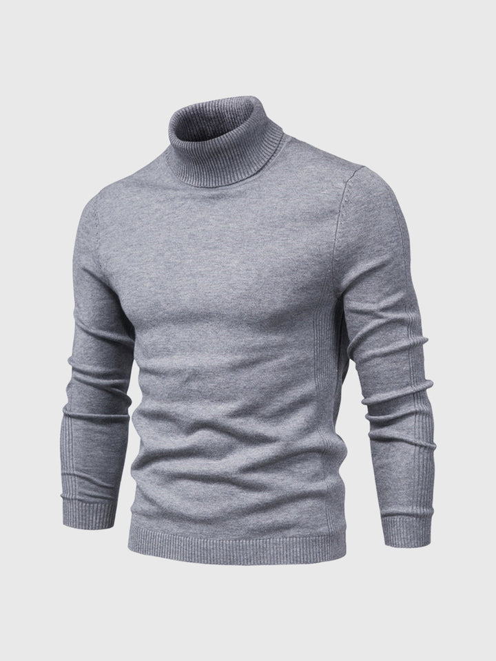 Slim Fit Rullekrave Trøje Herre