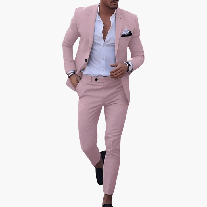 Slim fit todelt jakkesæt til mænd