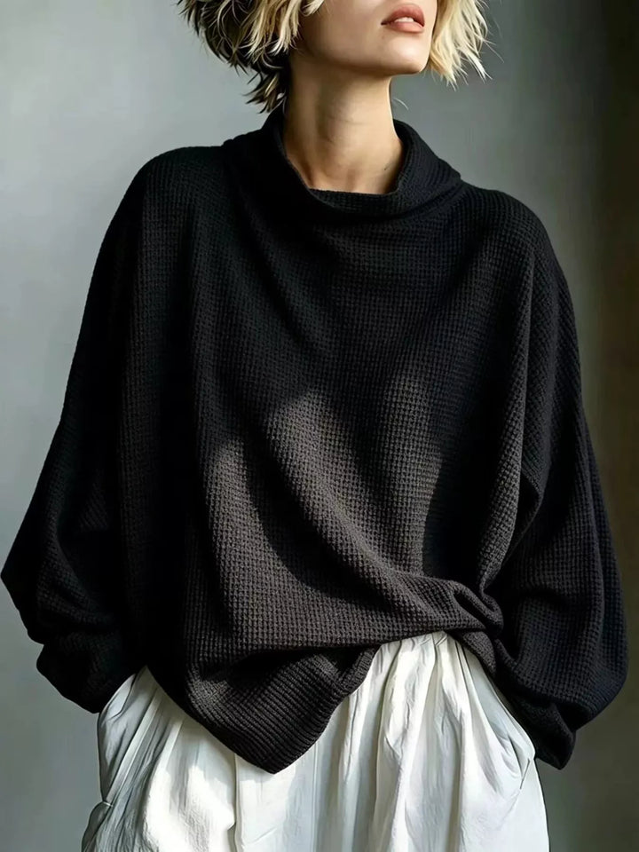 Textured Top with Mock Neck for Men