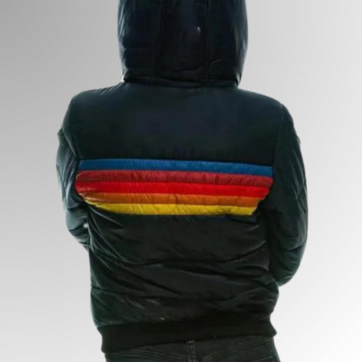 Vintage jacket with zipper for women