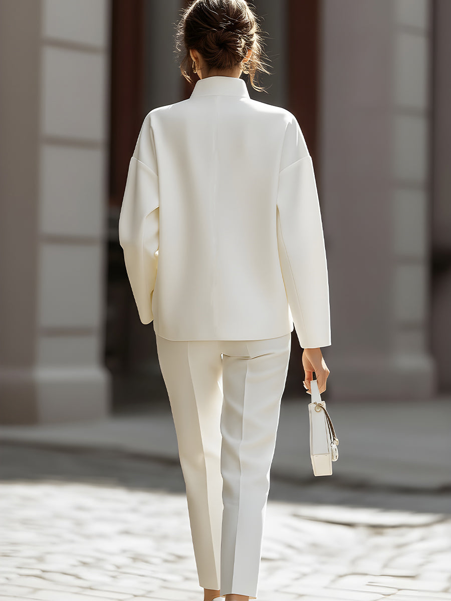 Oversized shirt and trouser set for women