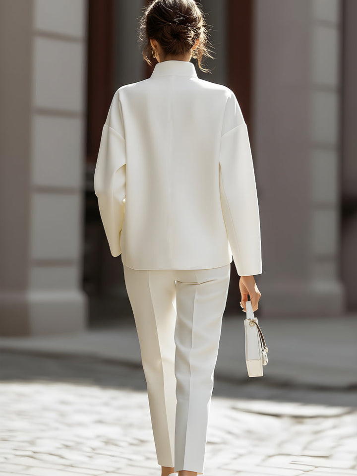 Oversized shirt and trouser set for women